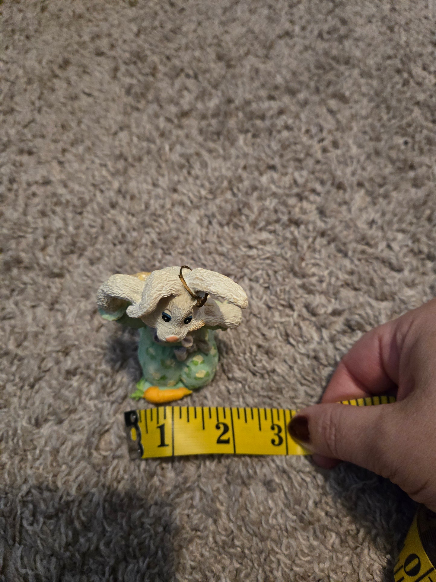 Bunny Angel Figurine With Carrot