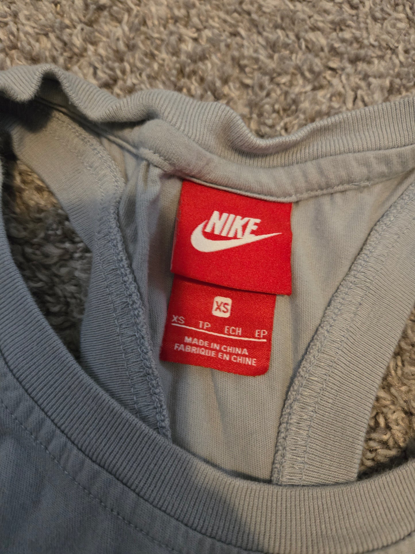 Nikee Gray Swoosh Racerback Tank Top