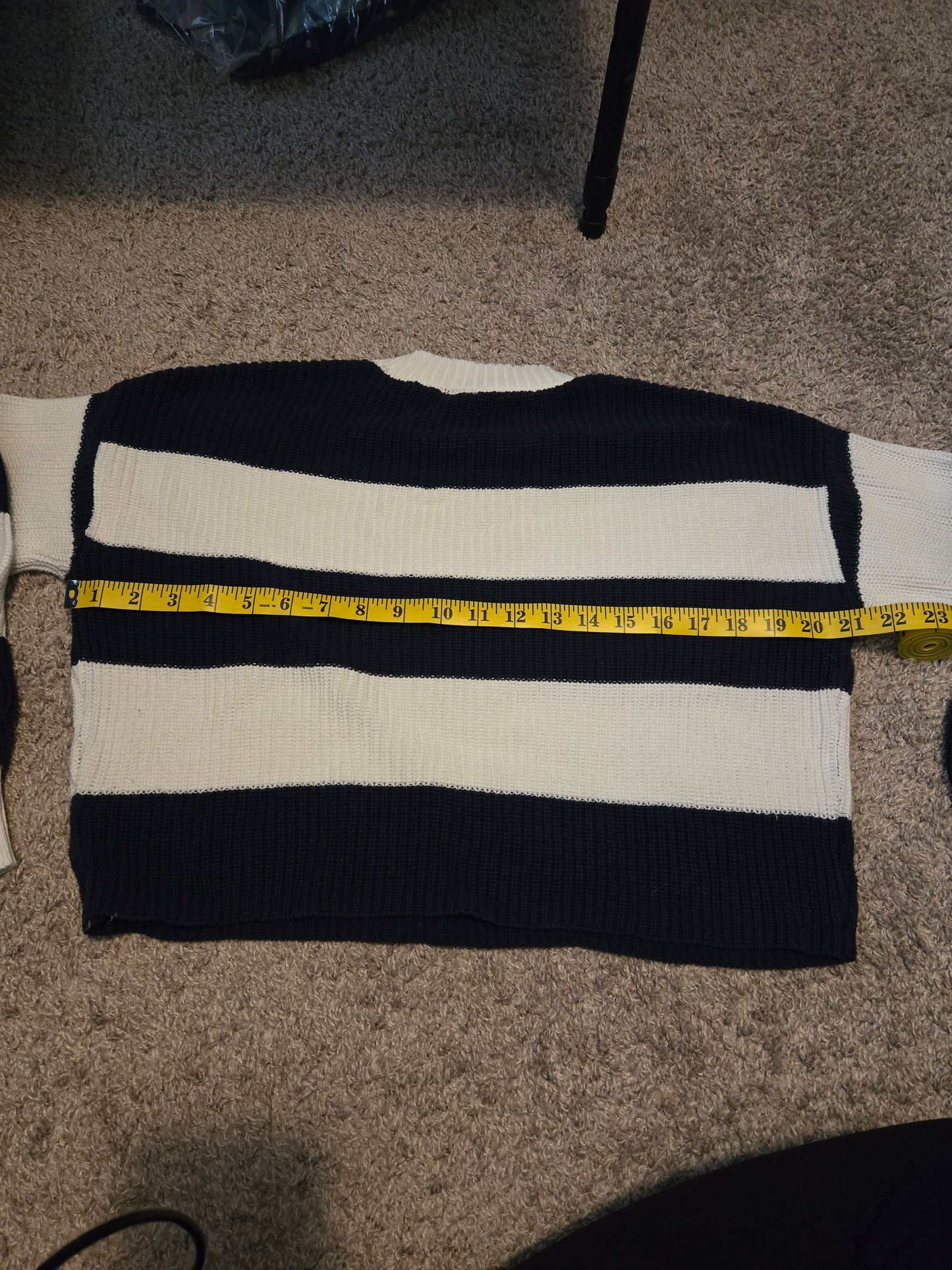 Wonder Nation Black and White Long Sleeve Sweater