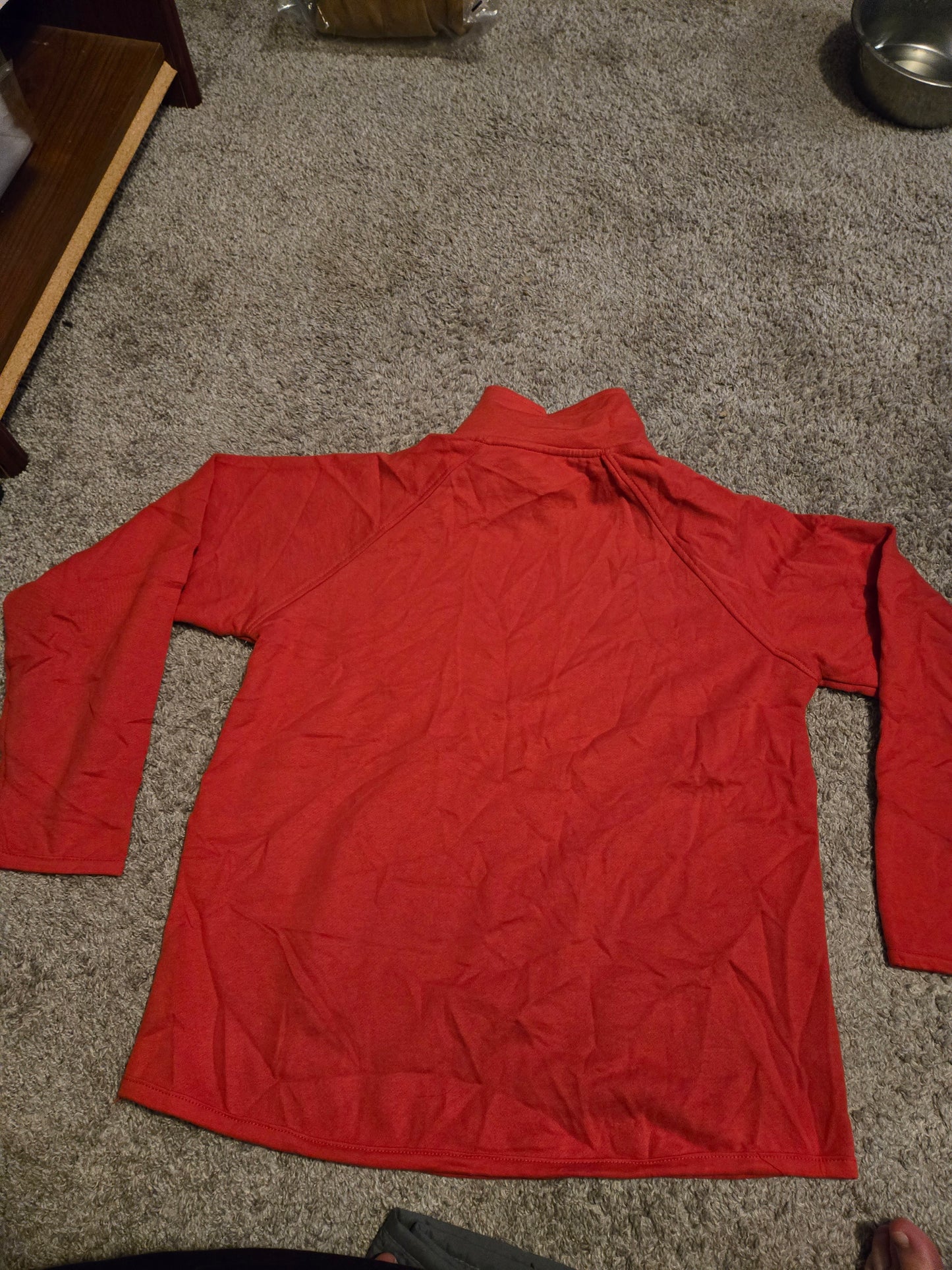 ST JOHN Red Long Sleeve Sweater Size Petite Medium