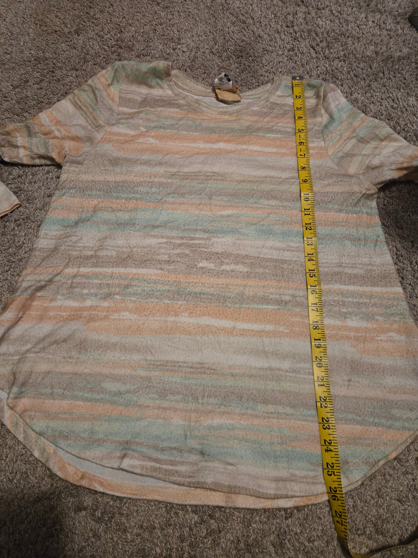 Ruby Rd. Pastel Multicolor Long Sleeve Shirt
