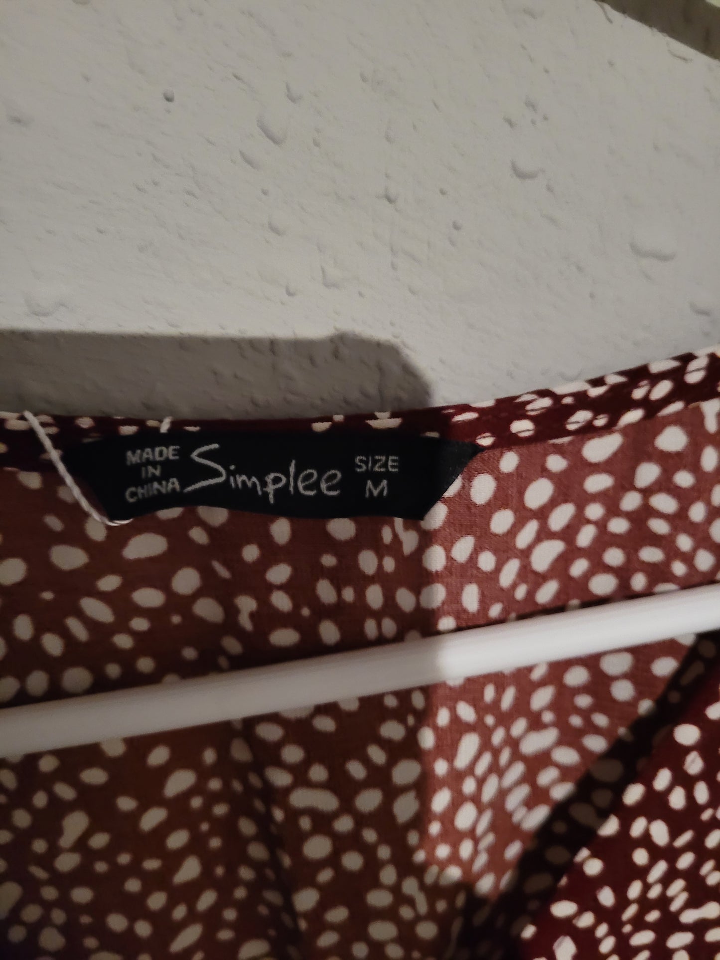 Red Simplee Polka Dot Dress - New