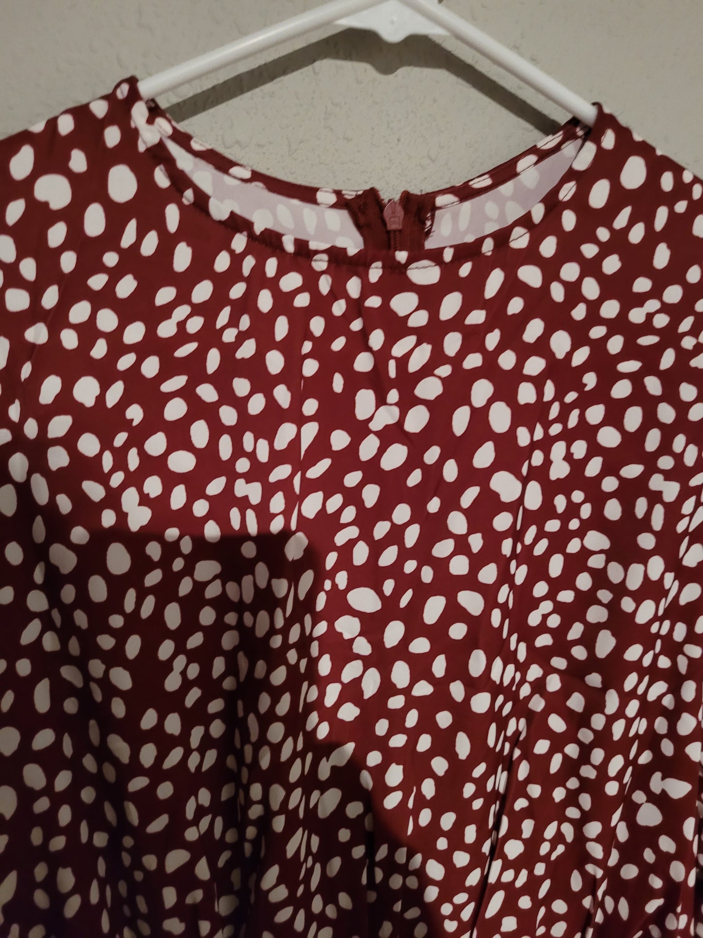 Red Simplee Polka Dot Dress - New
