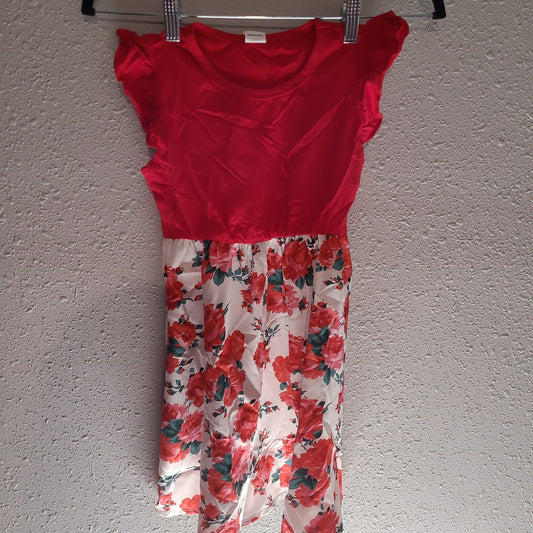 Red Pat Pat Short Sleeve Dress - Kids - New