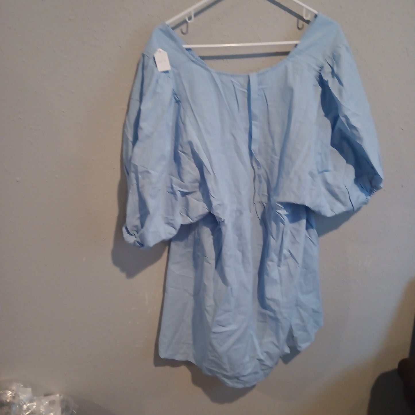 Unbranded Square Neck Long Puff Sleeve A Line Mini Dress - New