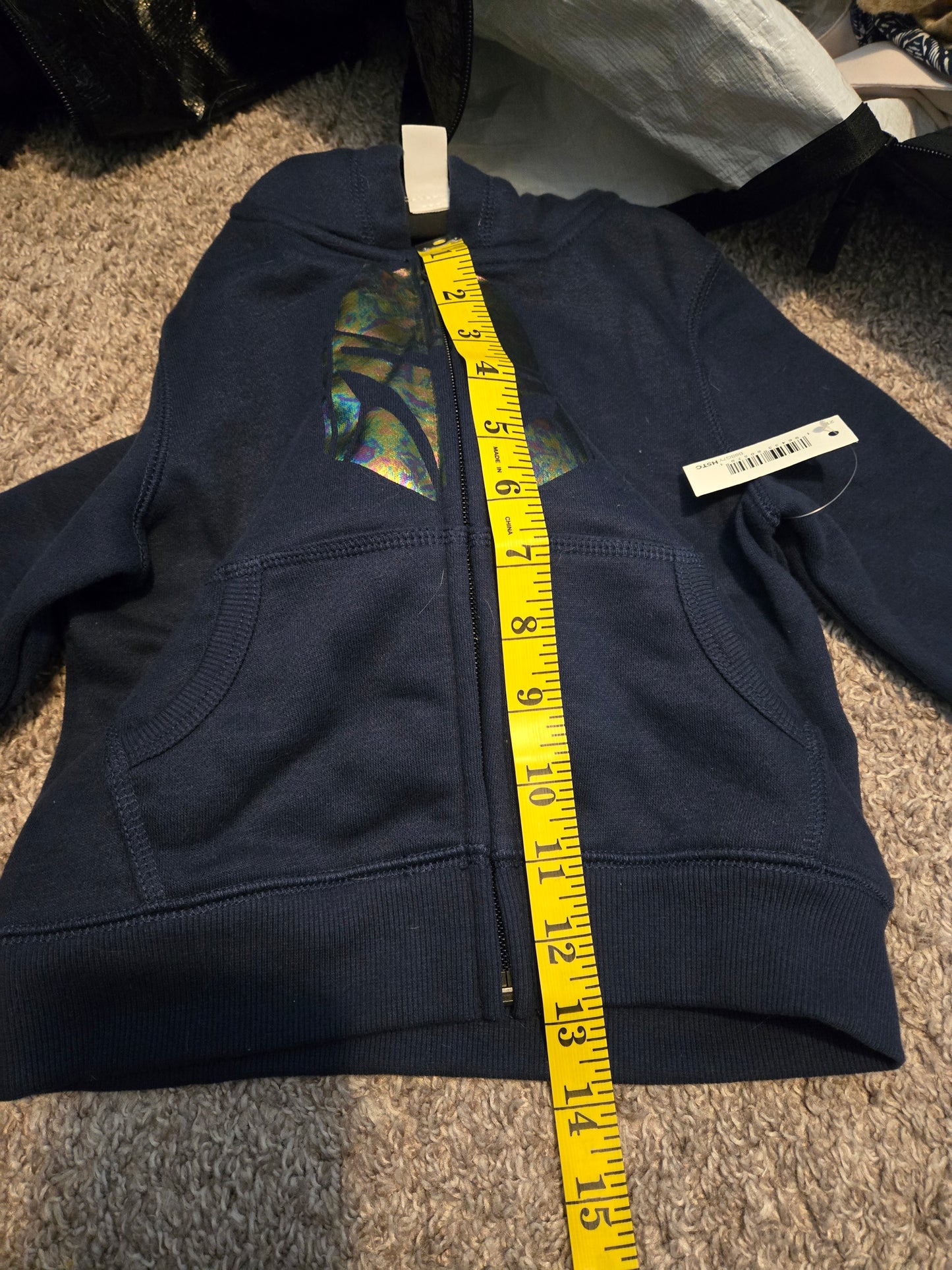 Navy Blue Spotted Zebra Boba Fett Star Wars child's Zip - New up Hoodie