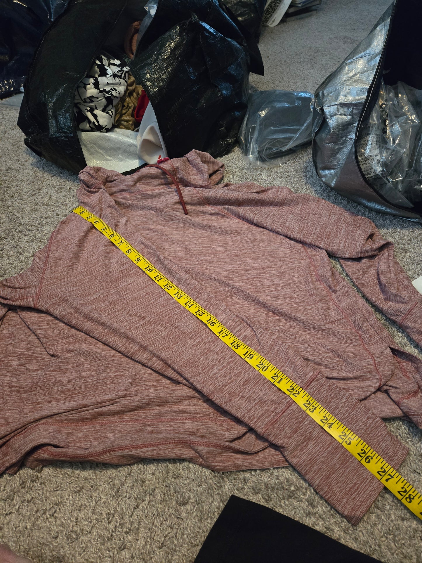 MRA Sport Pink Long Sleeve hooded Shirt - Gently Used