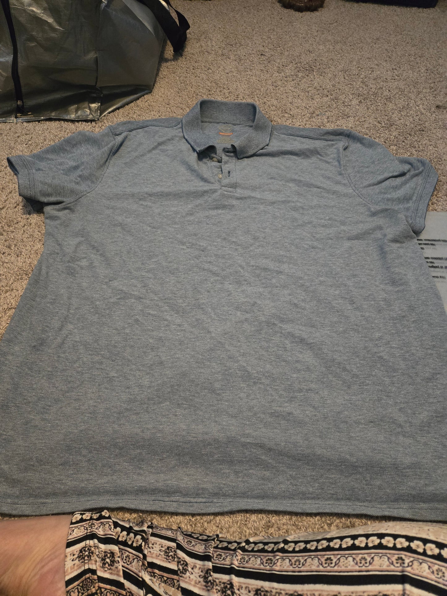 St John's Bay Blue Polo Tshirt - Gently Used