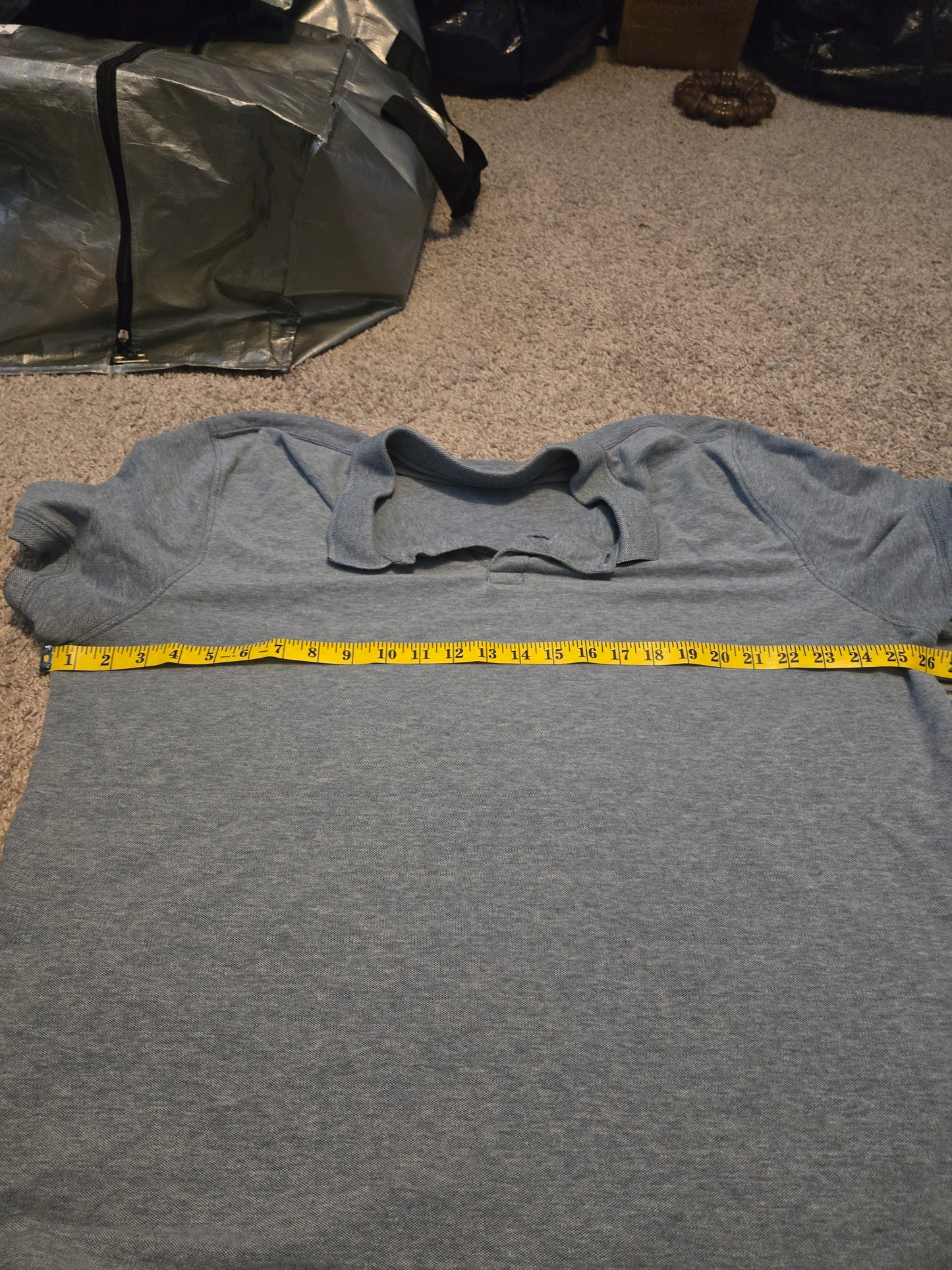 St John's Bay Blue Polo Tshirt - Gently Used