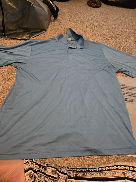 Opna Blue Polo Short Sleeve Shirt- Gently Used
