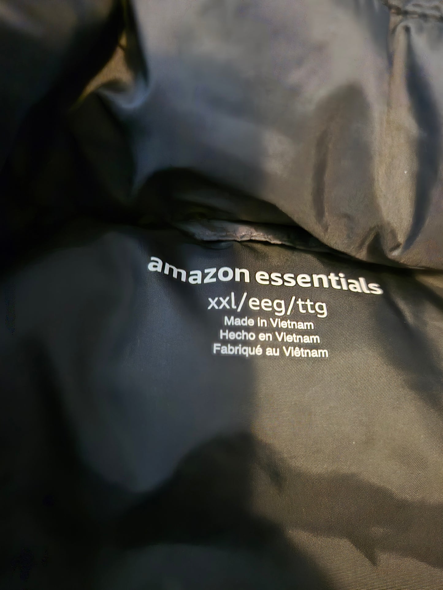 Amazon Black Quilted Puffer Jacket