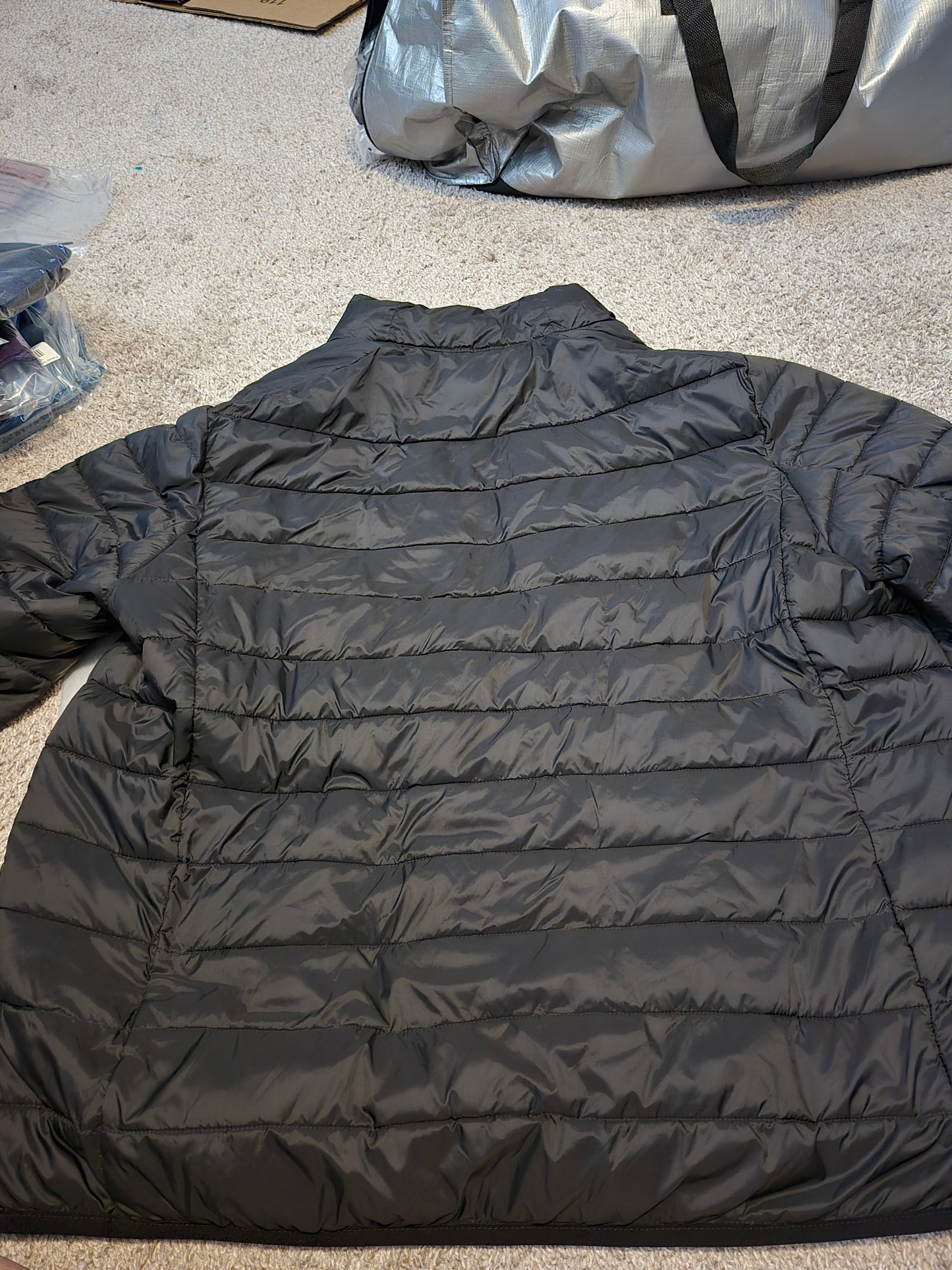 Amazon Black Quilted Puffer Jacket