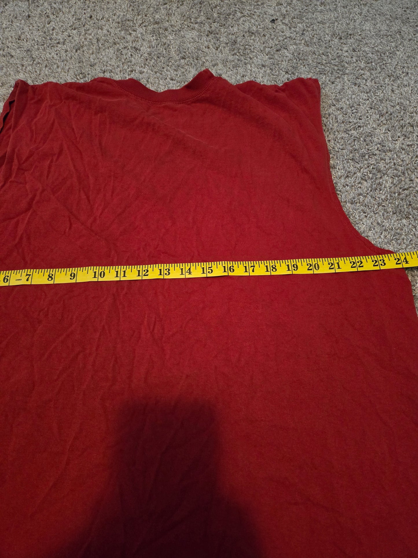 Adidas Sleeveless Red Shirt - Gently Used