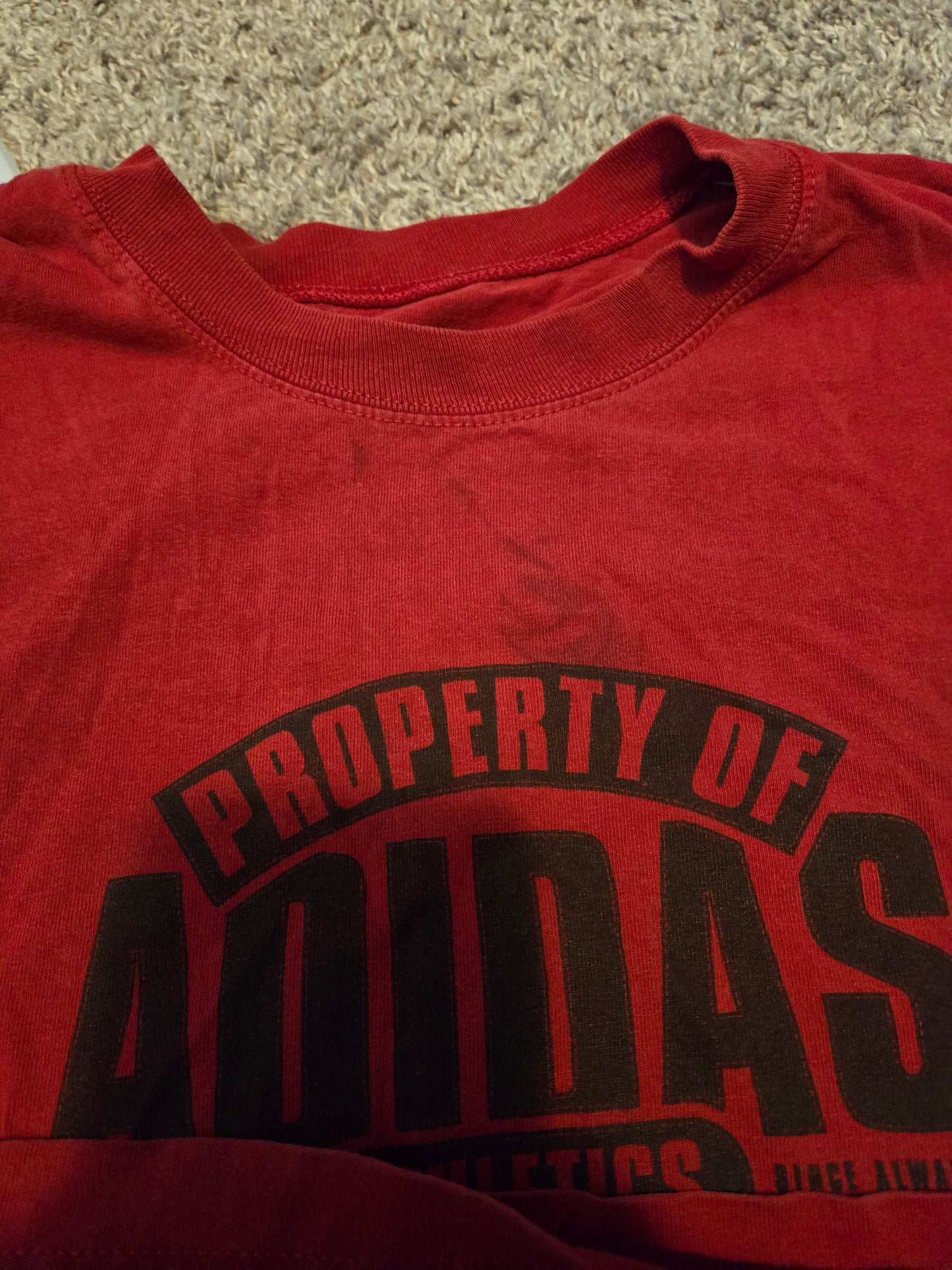 Adidas Sleeveless Red Shirt - Gently Used