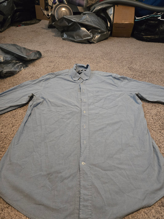 George Light Blue Long Sleeve Button Up Shirt - Gently Used