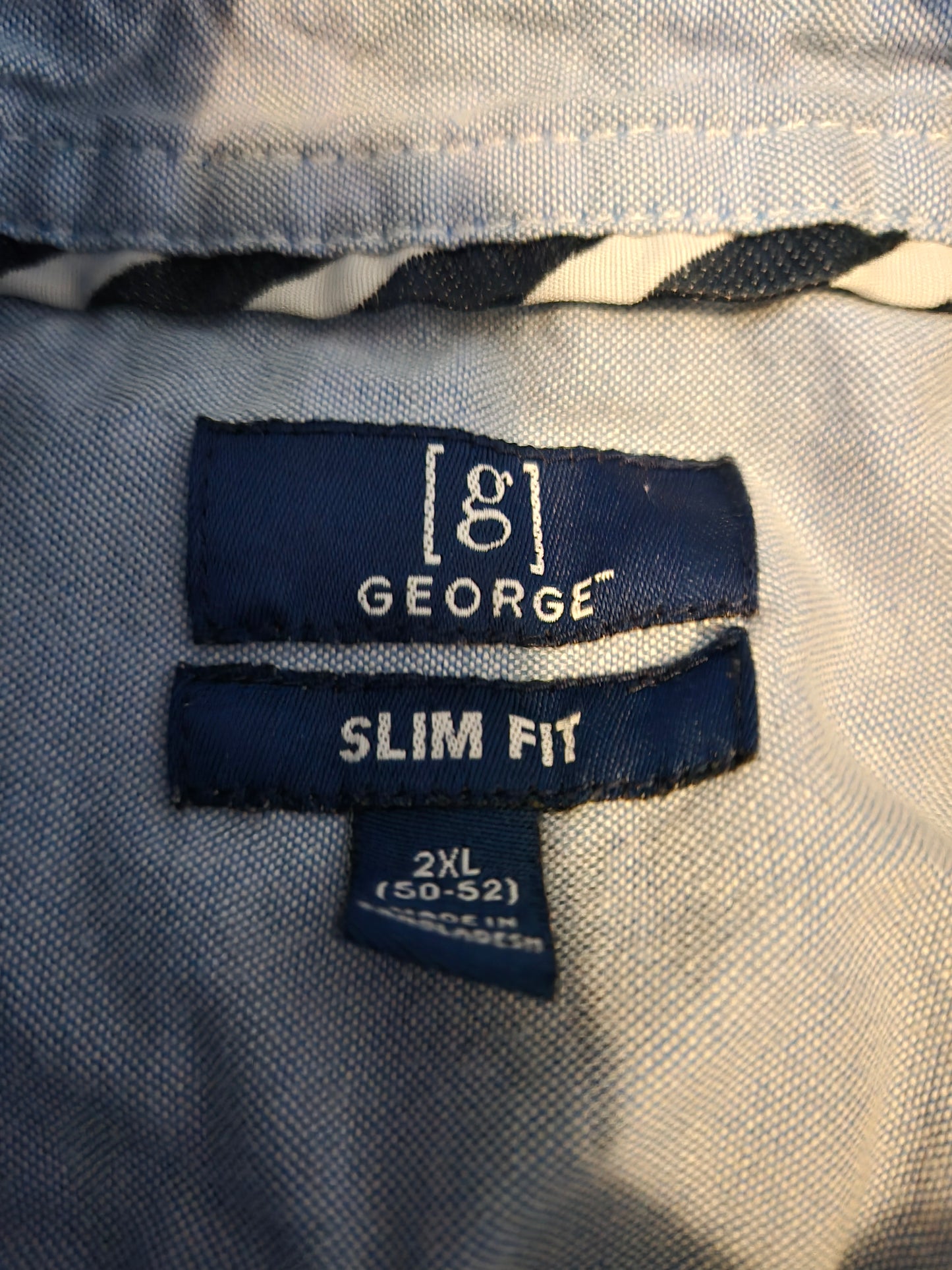 George Light Blue Long Sleeve Button Up Shirt - Gently Used