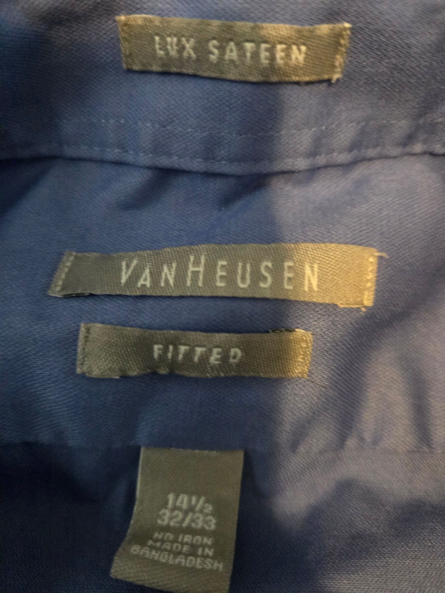 Van Huesen Blue Long Sleeve Button Up Shirt