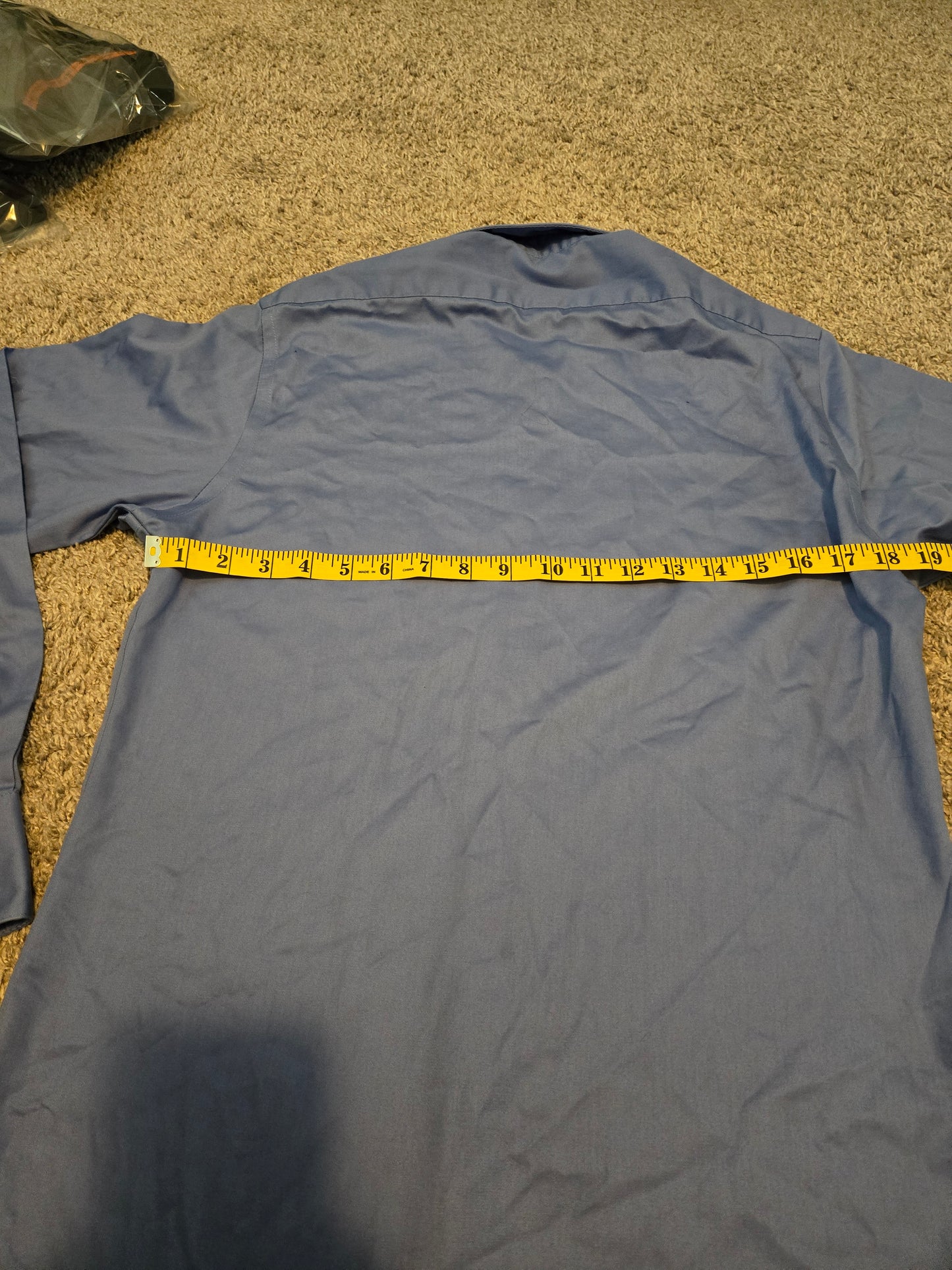Van Huesen Blue Long Sleeve Button Up Shirt
