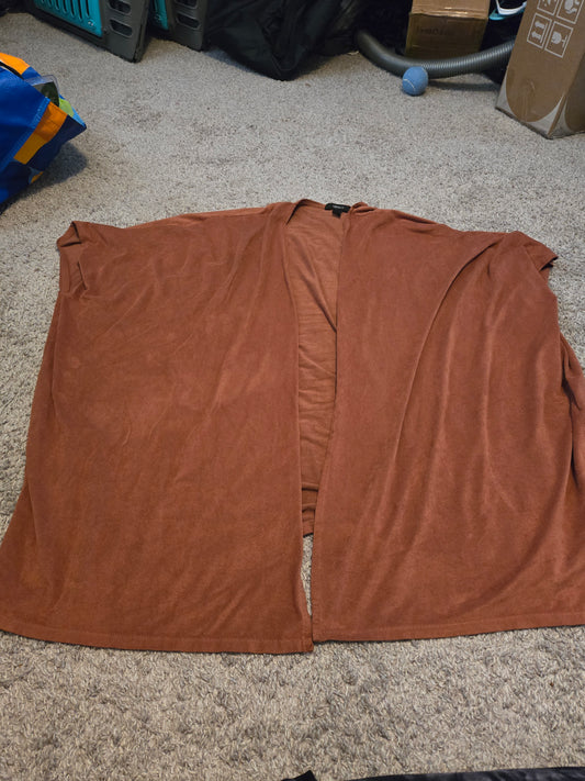 Forever 21 Brown Short Sleeve Cardigan Style Shirt - Gently Used