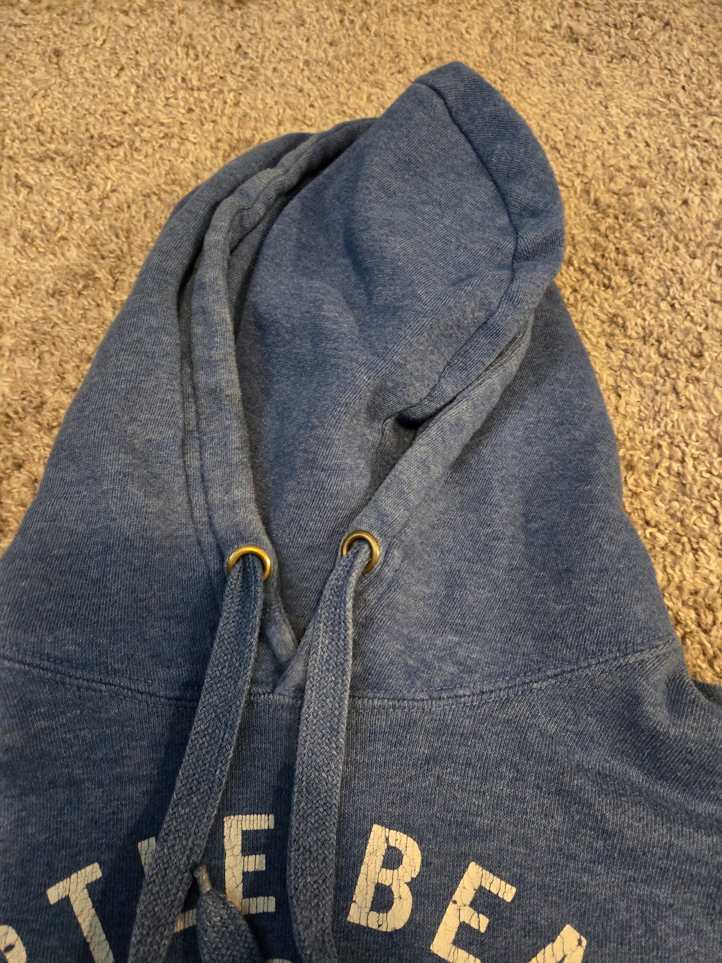 Tsunami Blue Hoodie Pullover Sweatshirt  - Gently Used