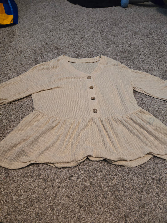Emery Rose Pink Long Sleeve Midi Shirt - Gently Used