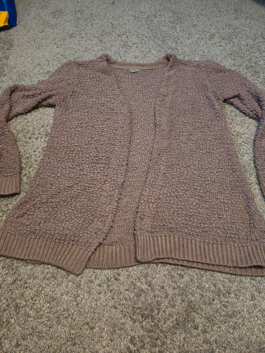 Falls Creek Plum Purple Long Sleeve Knit Cardigan - Gently Used