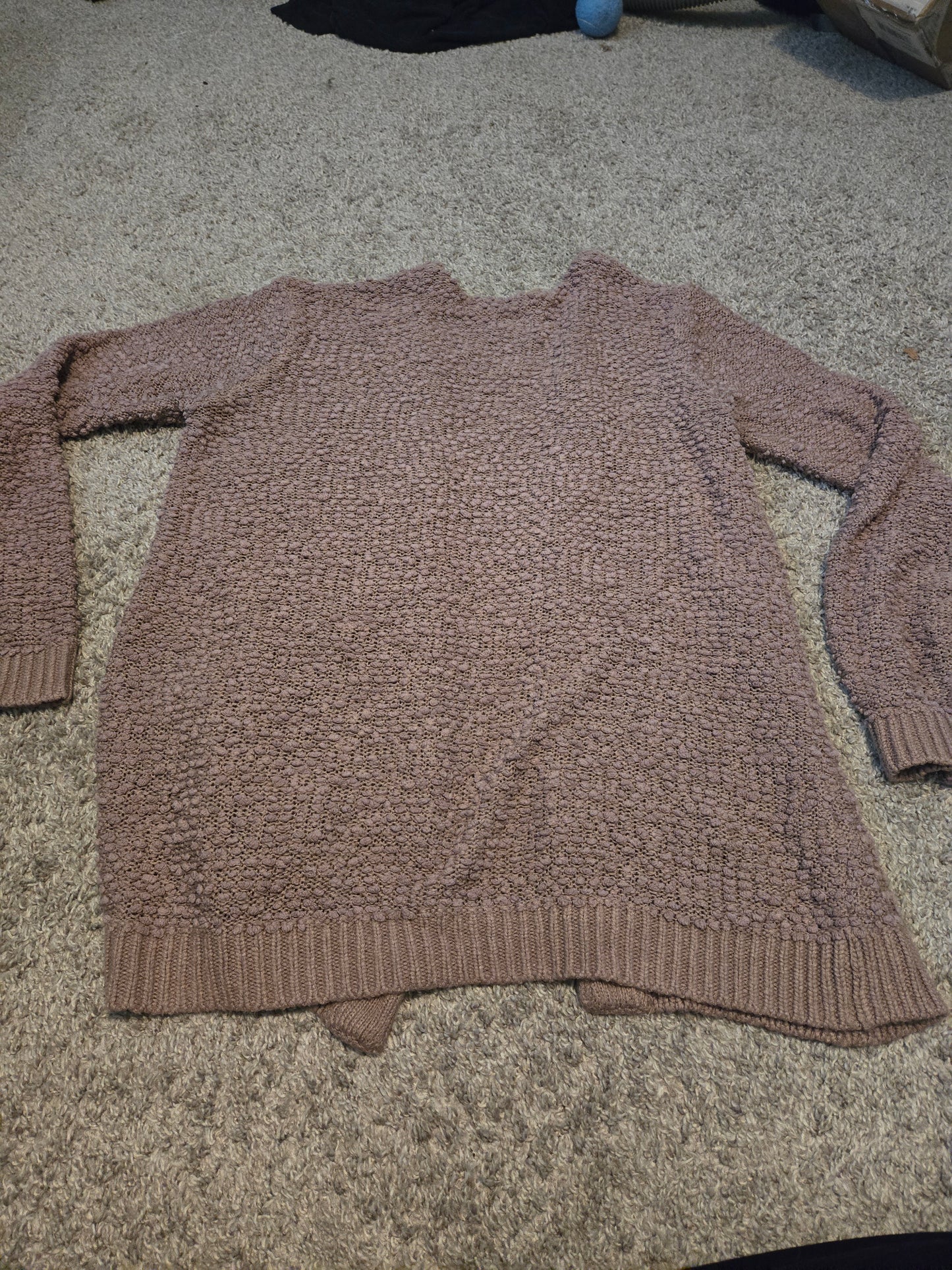 Falls Creek Plum Purple Long Sleeve Knit Cardigan - Gently Used
