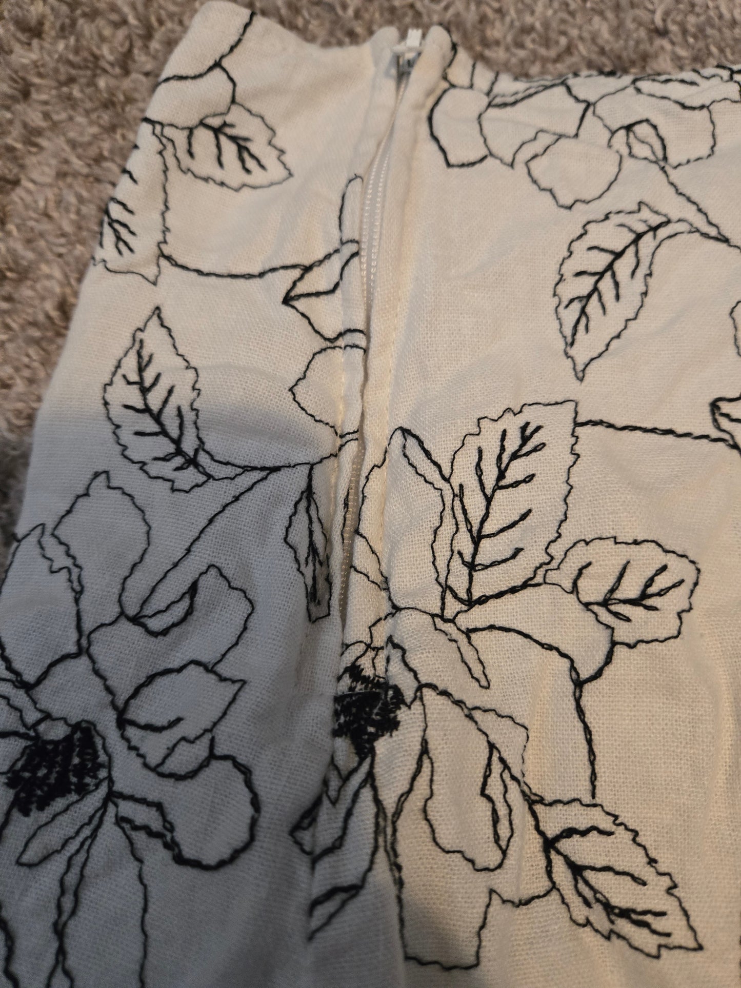 Studio Y White with Black Accent Skirt - Gently Used