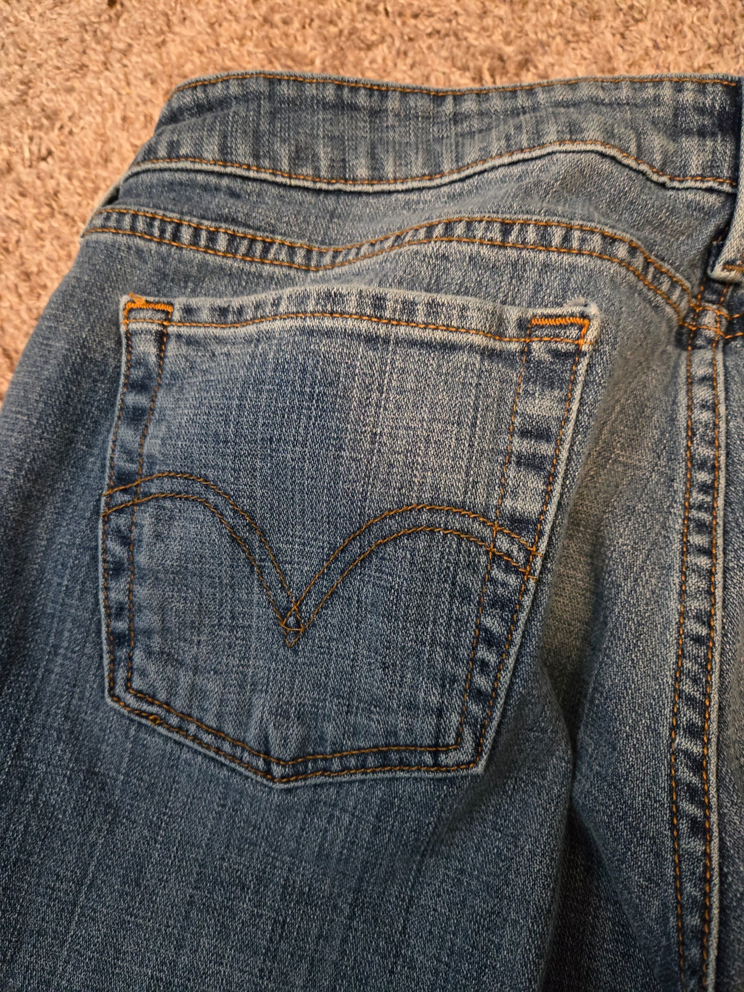 Levi Strauss Low Boot Cut Blue Jeans - Gently Used
