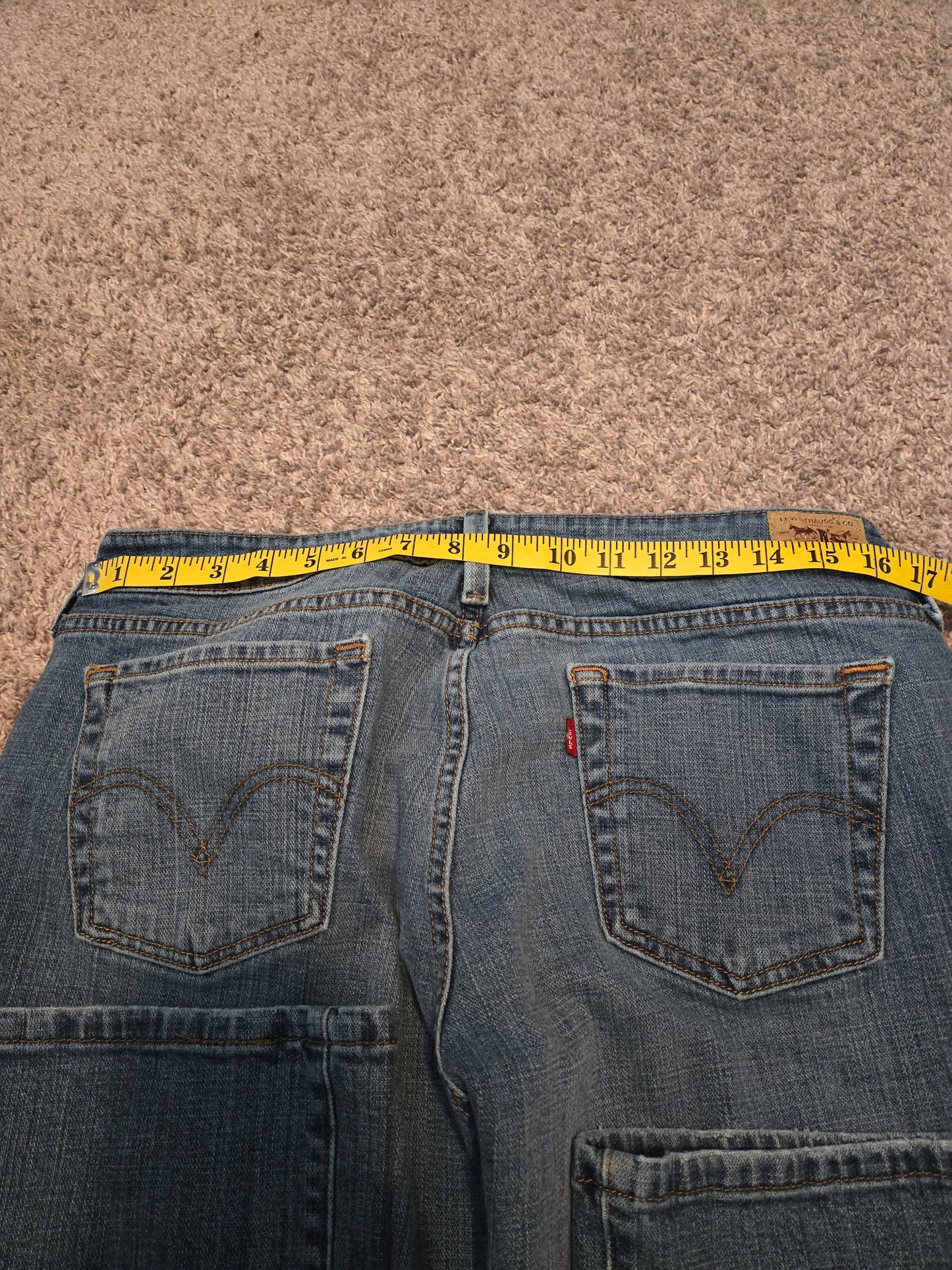 Levi Strauss Low Boot Cut Blue Jeans - Gently Used