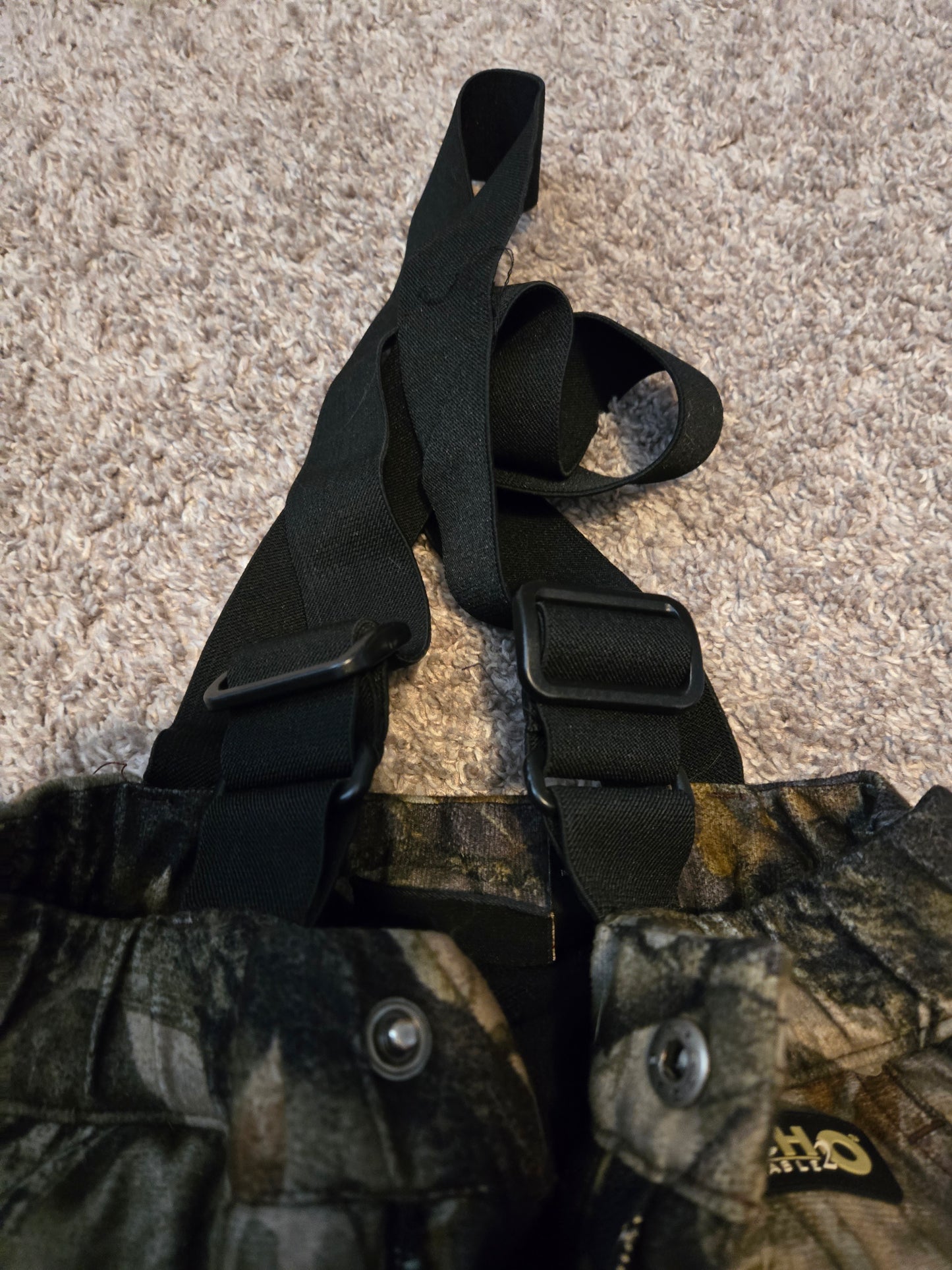 Real Wood Hardwoods Waterproof Tech Breathable Pants with Suspenders