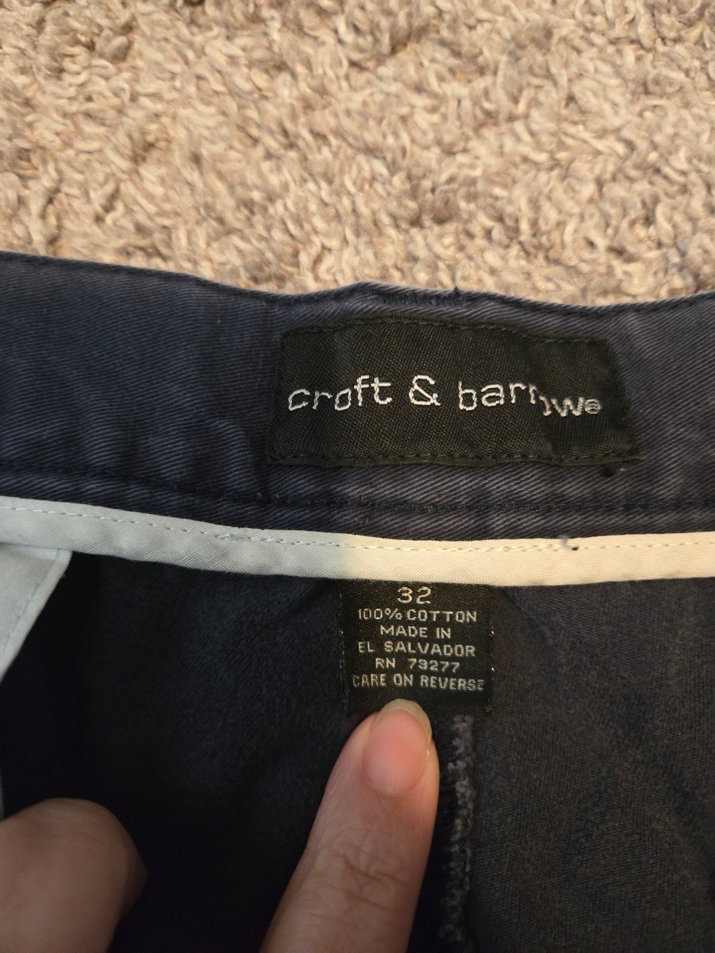 Croft & Barrow Faded Black Shorts