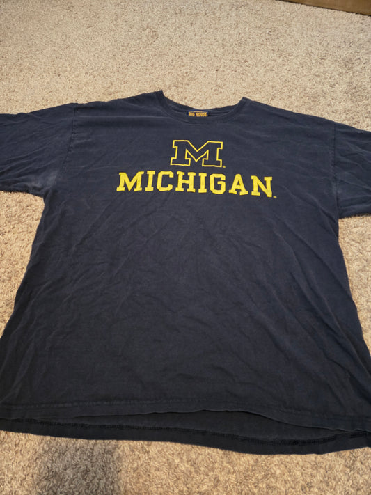 Univ. Michigan Black Short Sleeve TShirt