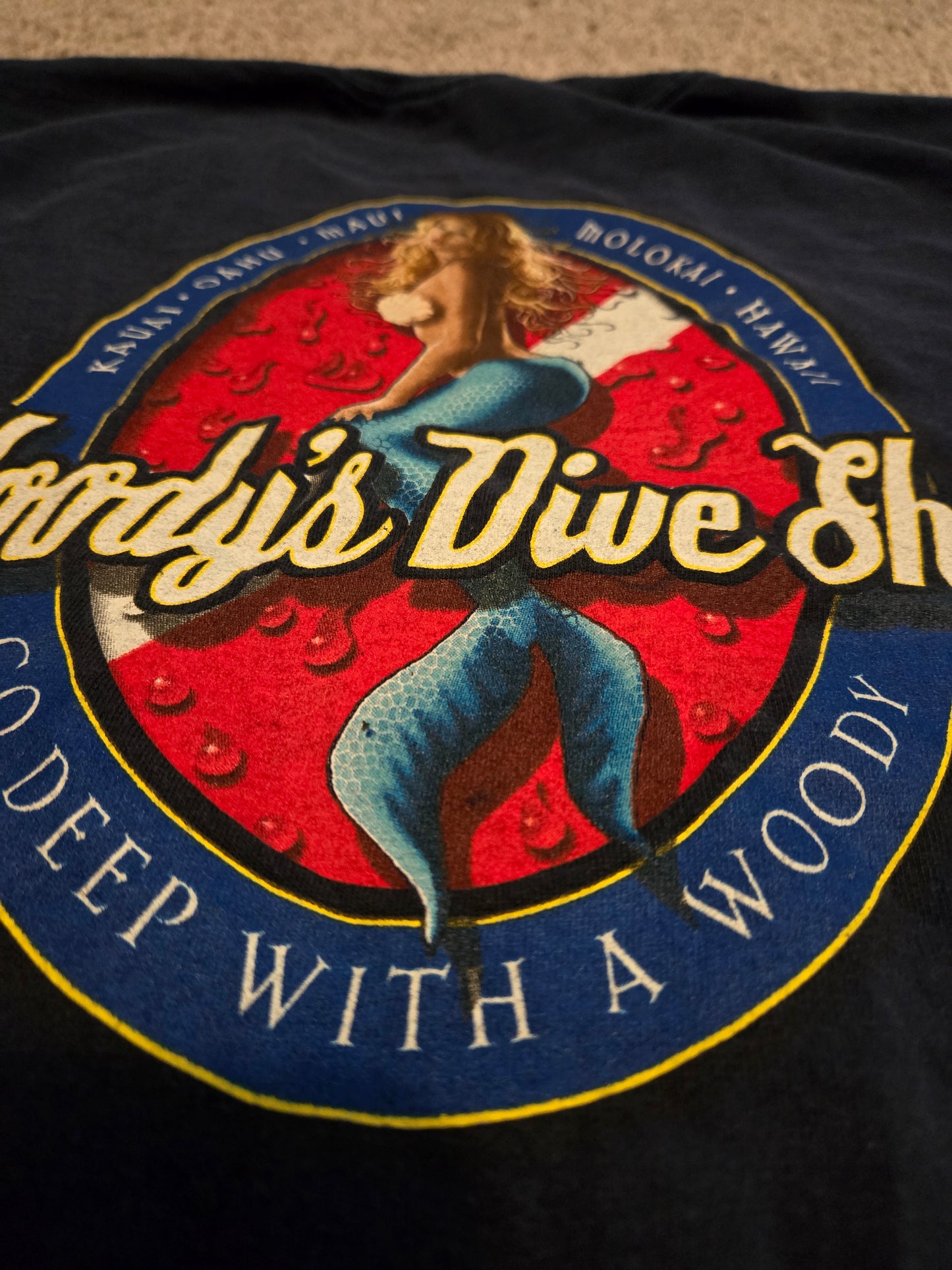 Woody's Hawaii Navy Blue Short Sleeve TShirt