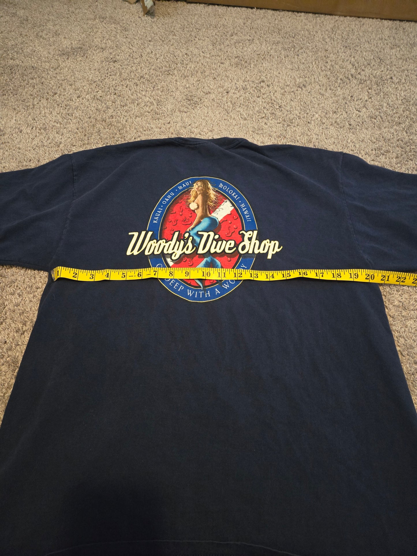 Woody's Hawaii Navy Blue Short Sleeve TShirt