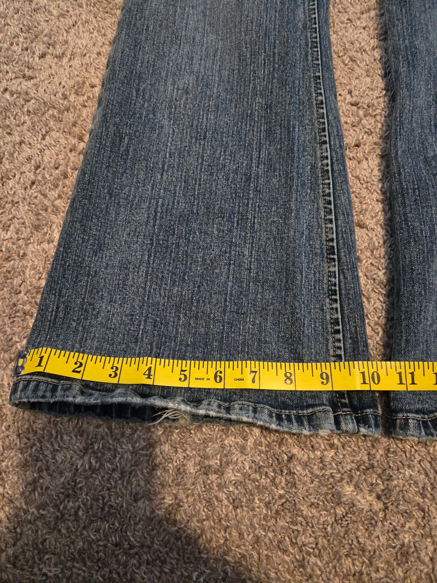Silver Boot Cut Blue Jeans
