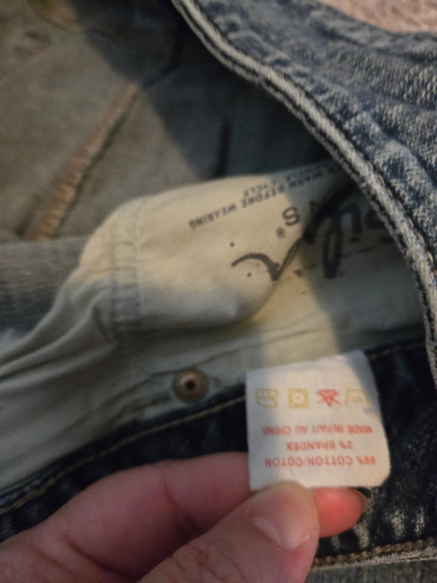 Silver Boot Cut Blue Jeans