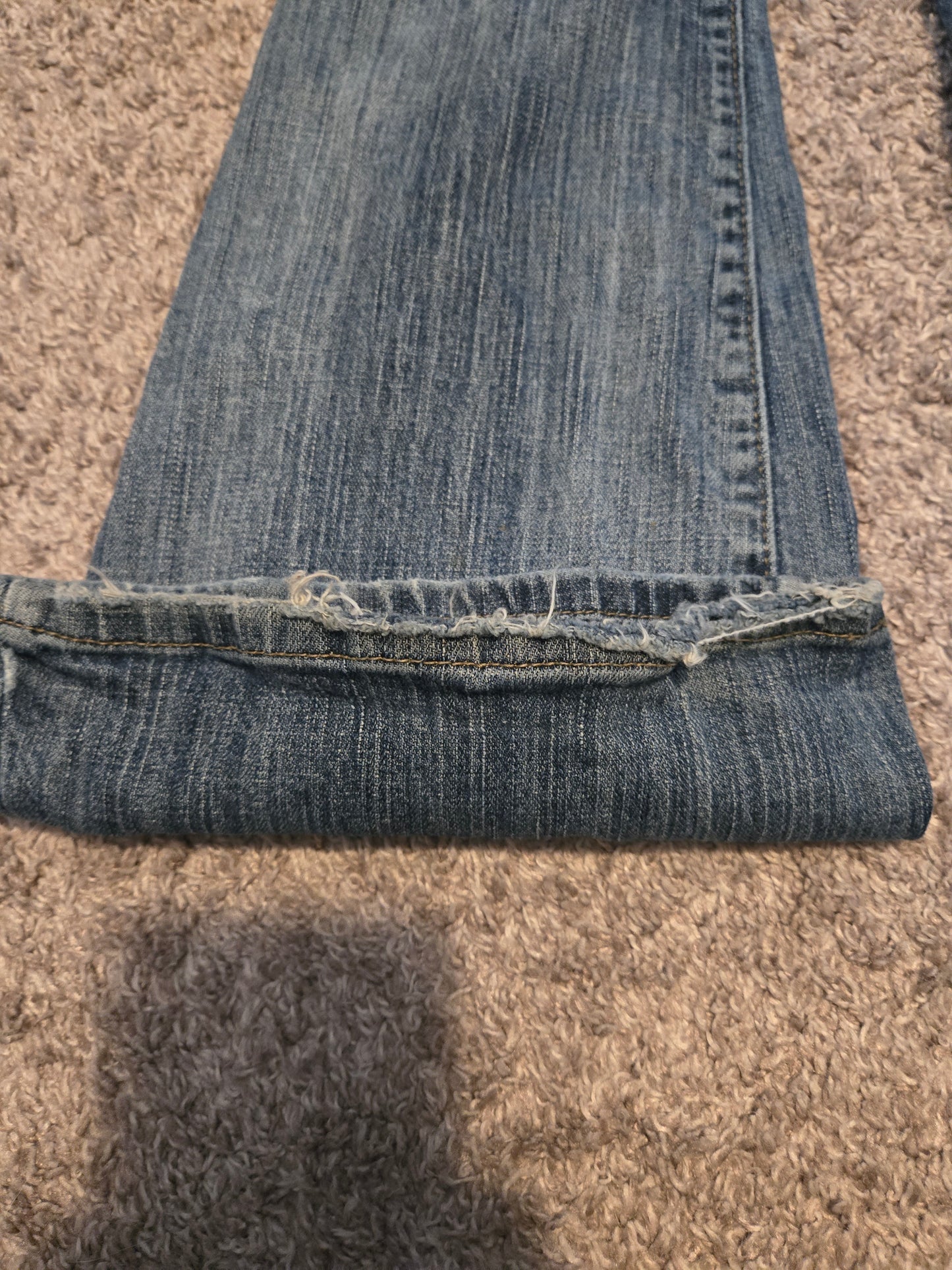 Maurice Wide Leg Blue Jeans