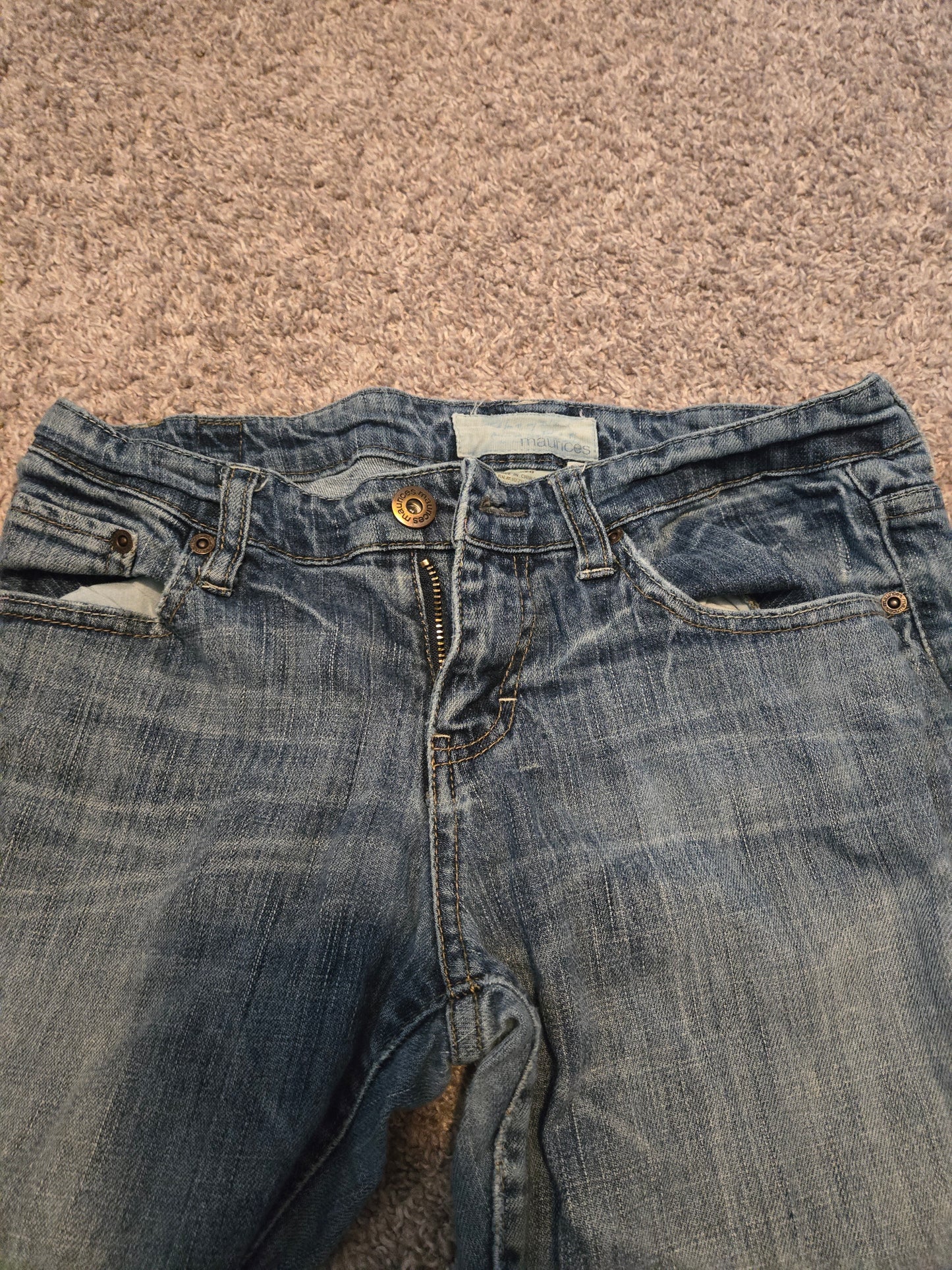 Maurice Wide Leg Blue Jeans