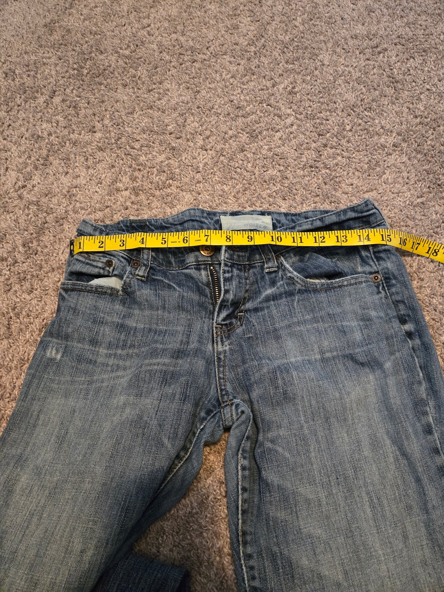 Maurice Wide Leg Blue Jeans