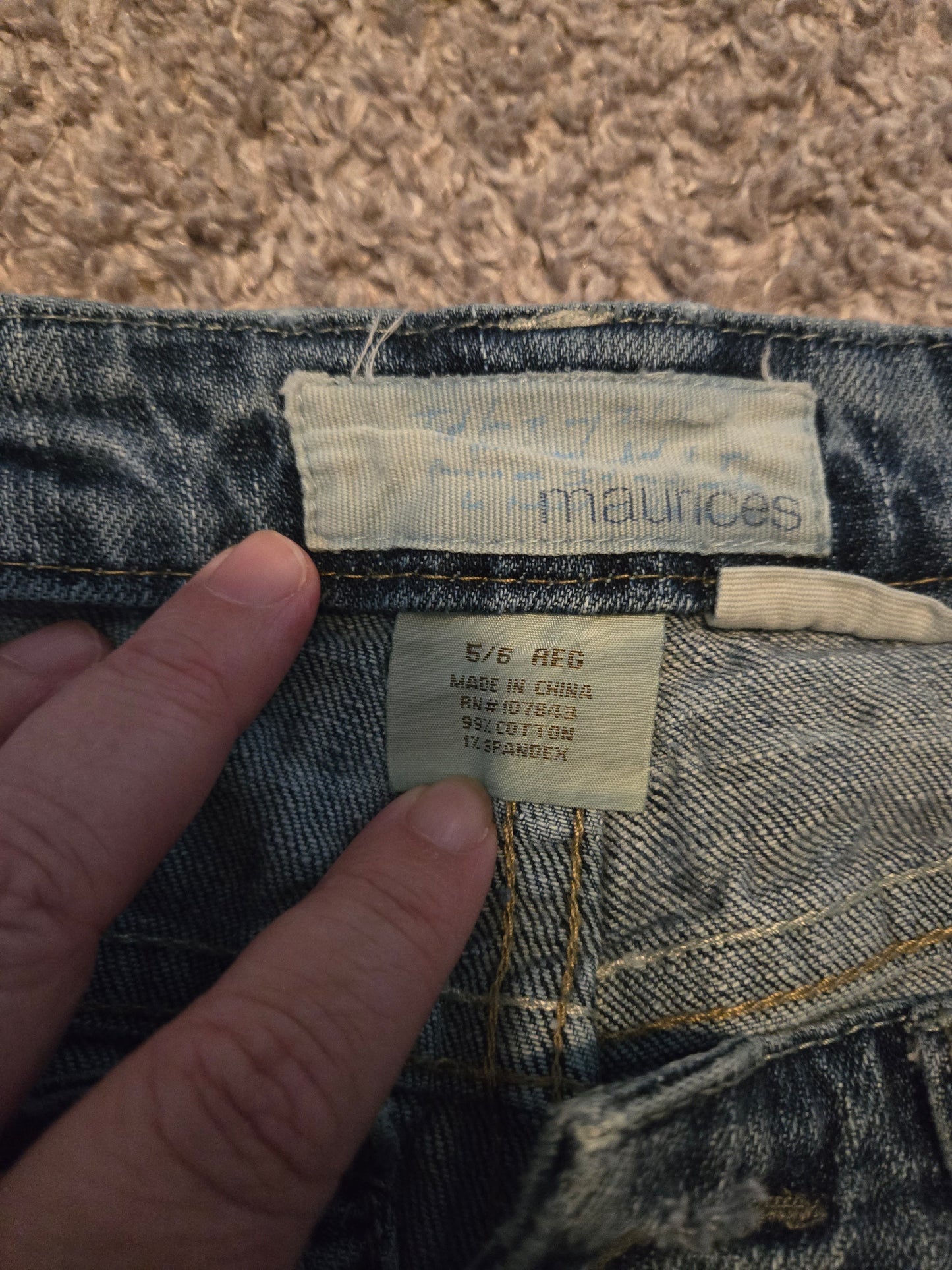Maurice Wide Leg Blue Jeans