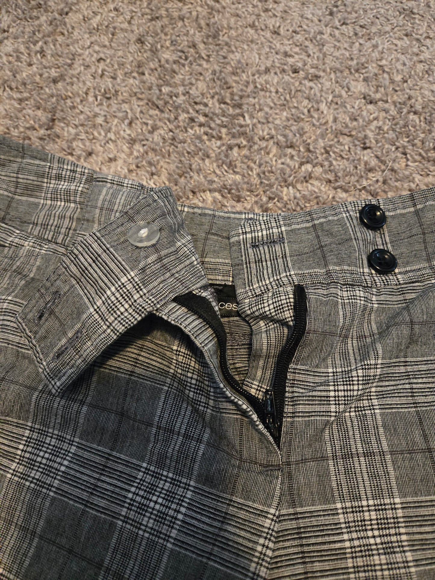 Maurice Gray and White Plaid Shorts