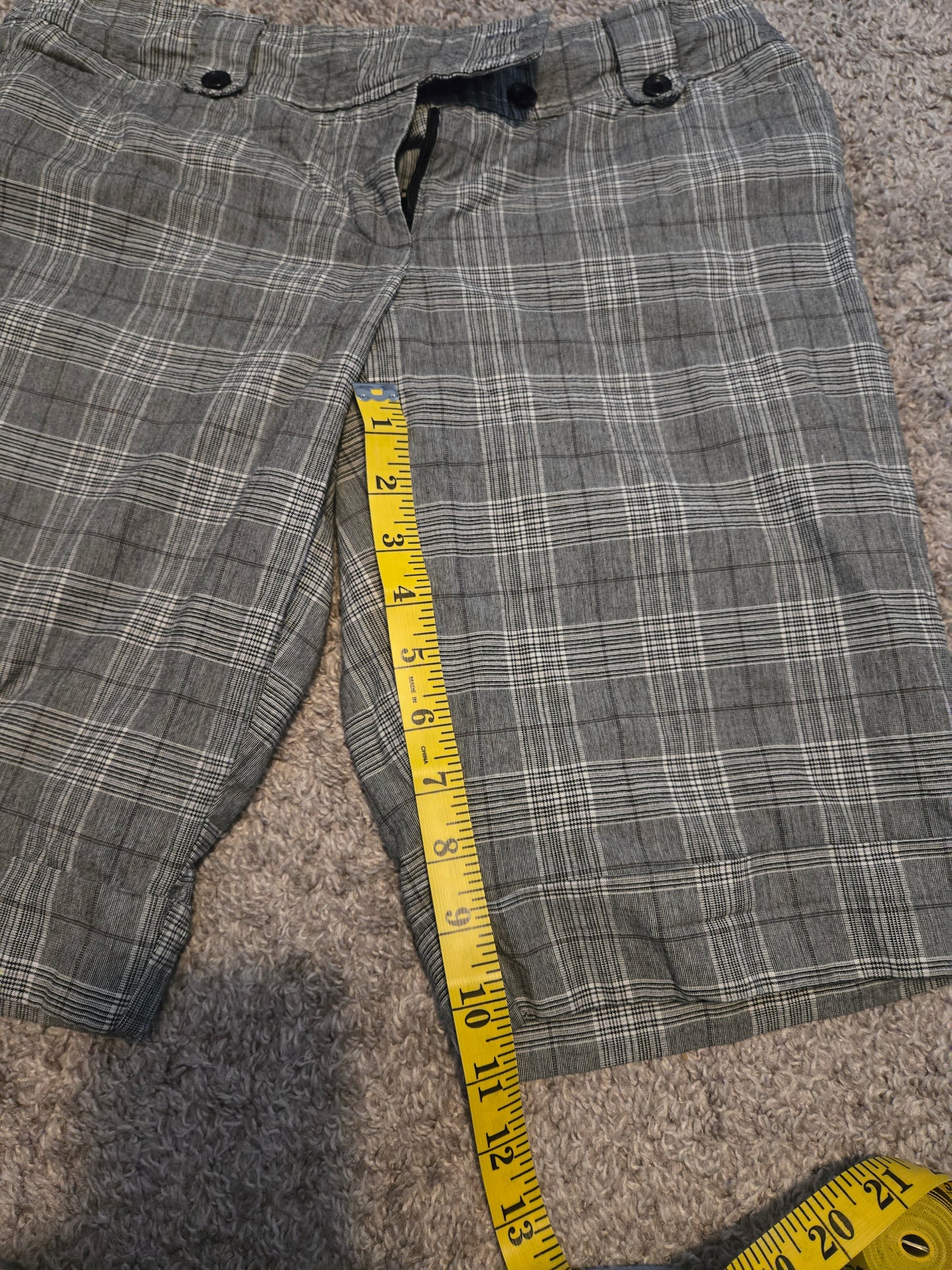 Maurice Gray and White Plaid Shorts