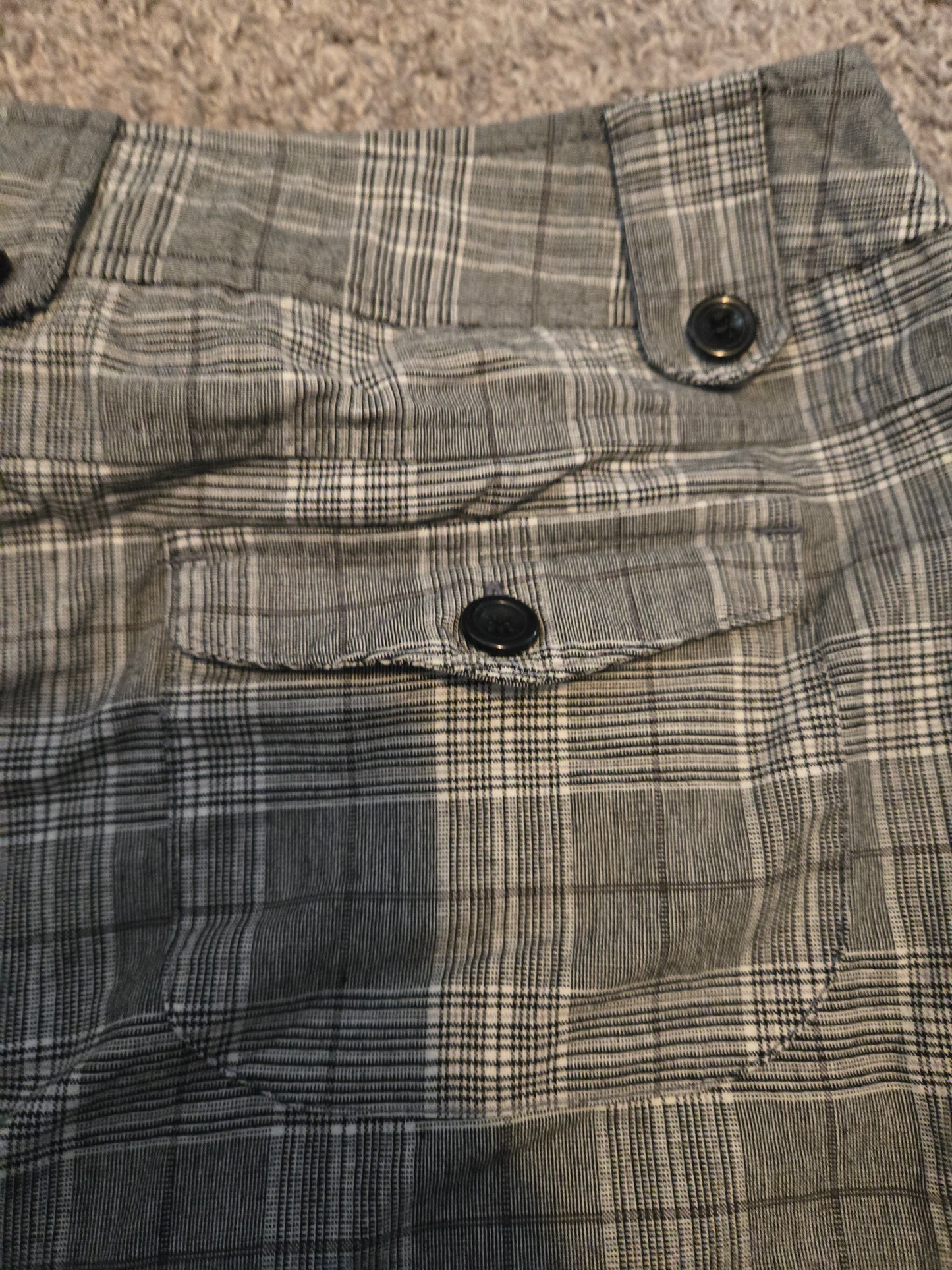 Maurice Gray and White Plaid Shorts
