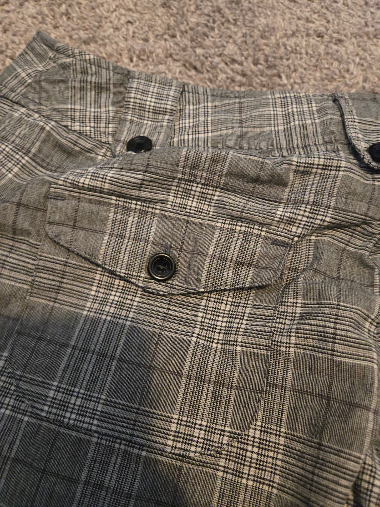 Maurice Gray and White Plaid Shorts