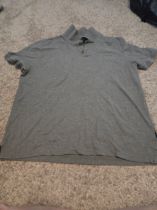 Calvin Klein Gray Short Sleeves Polo Shirt