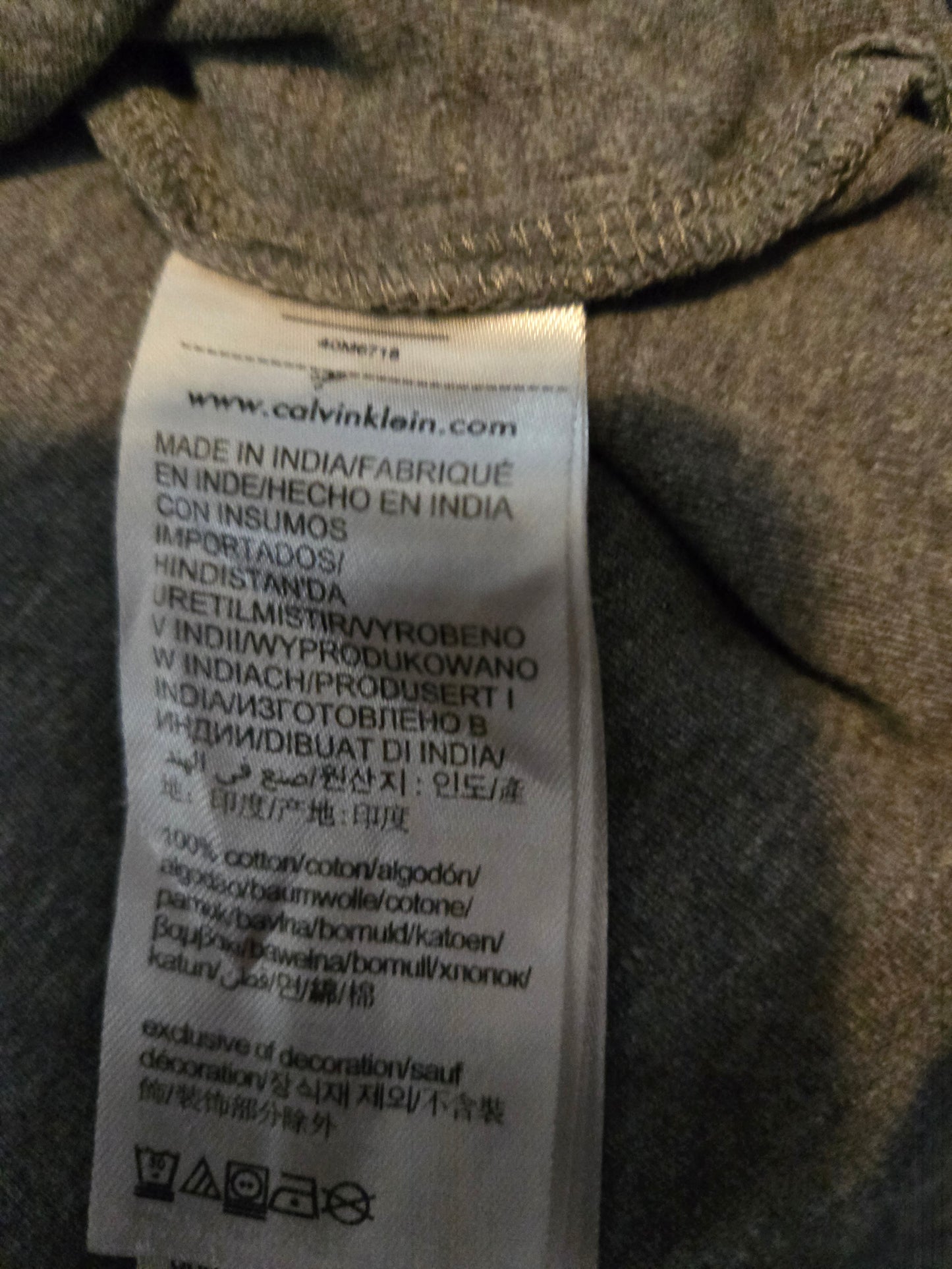 Calvin Klein Gray Short Sleeves Polo Shirt