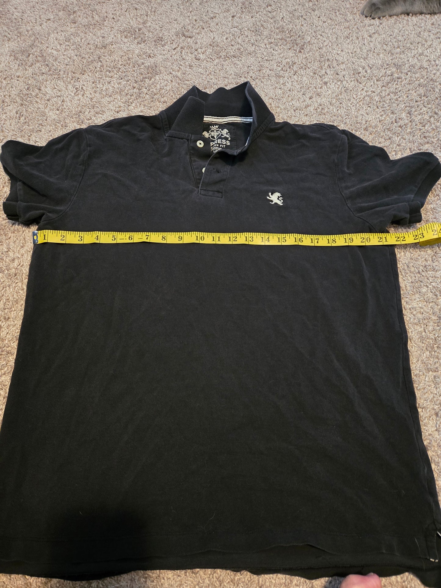 Express Modern Fit Black Short Sleeve Polo Shirt