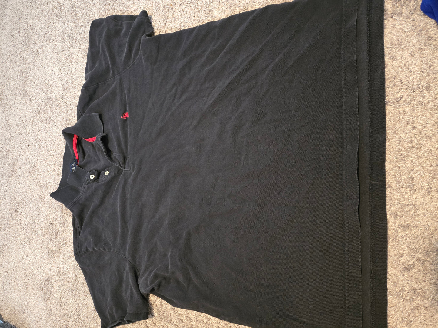 US Polo Assoc Black Short Sleeve Polo Shirt