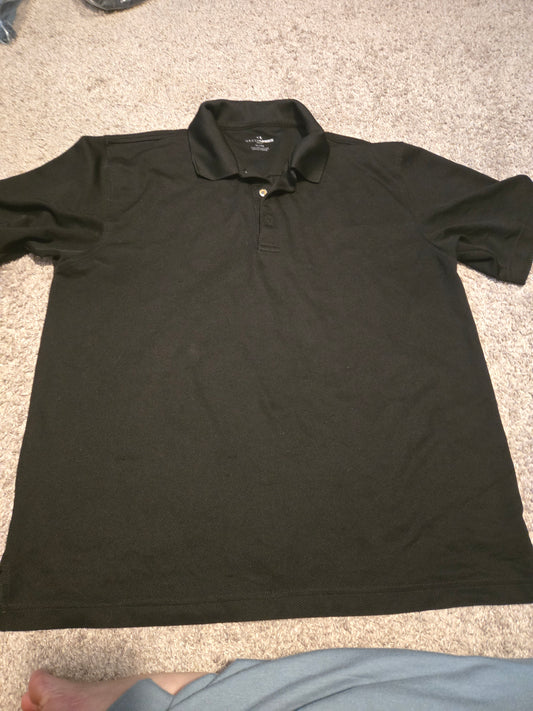 Black Short Sleeve Polo Shirt